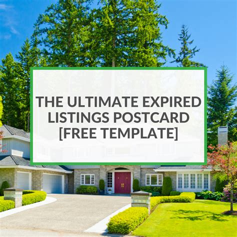 Expired Listing Postcard Template